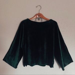 Oversized velour top